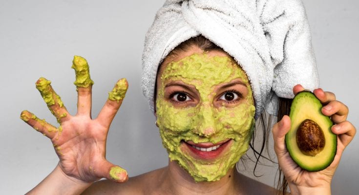 DIY avocado facial