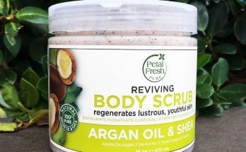 argan oil and shea butter body scrub