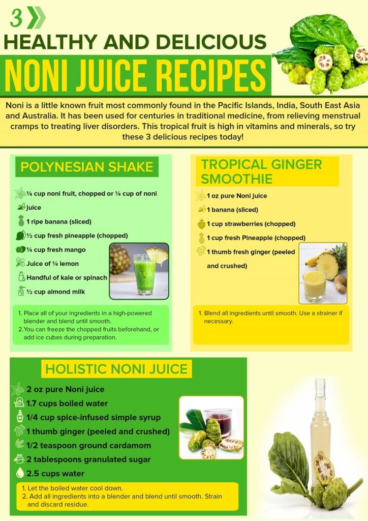 3 Noni Juice Recipes & Benefits of this Superfruit - iSkinCareReviews